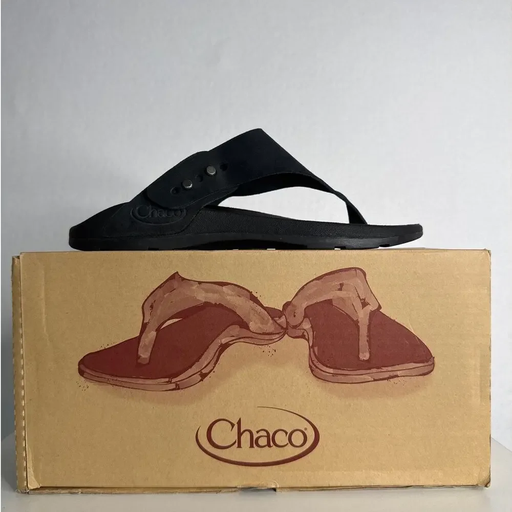 Chaco Nina Jazz Collection Sandals Black Adjustable Comfort Outdoor size 8